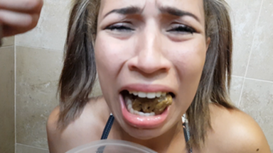 Scat Dinner - Time To Eat My Shit Bitch!! By Top Girls Juliana Gonzales And Mila 